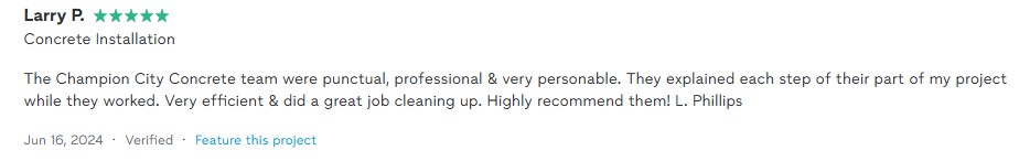 Customer Review 1